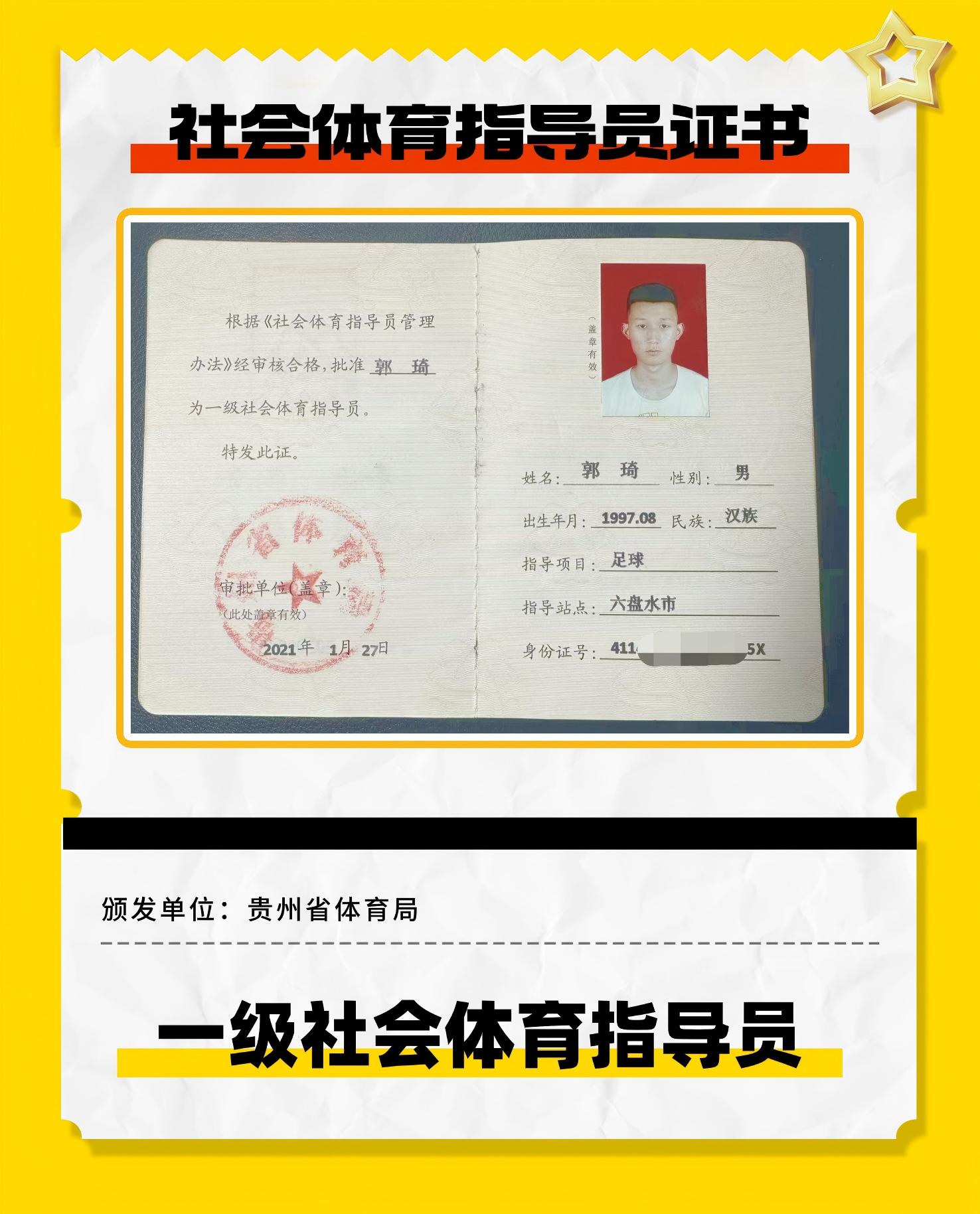 GSCA体能教练证书